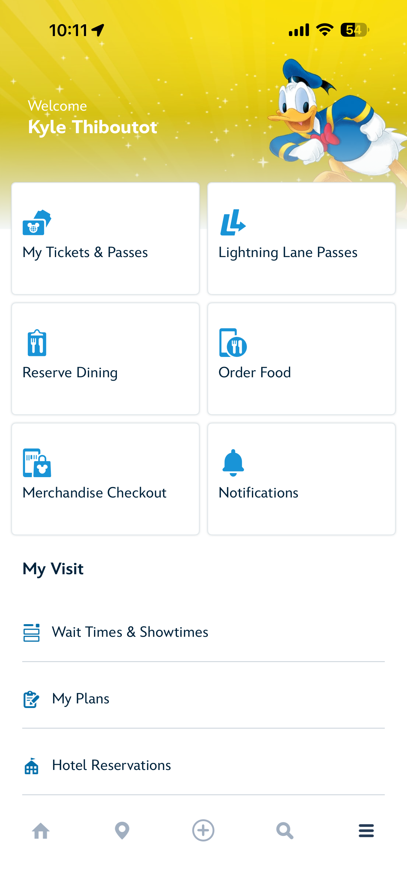 Three navigation systems — home screen