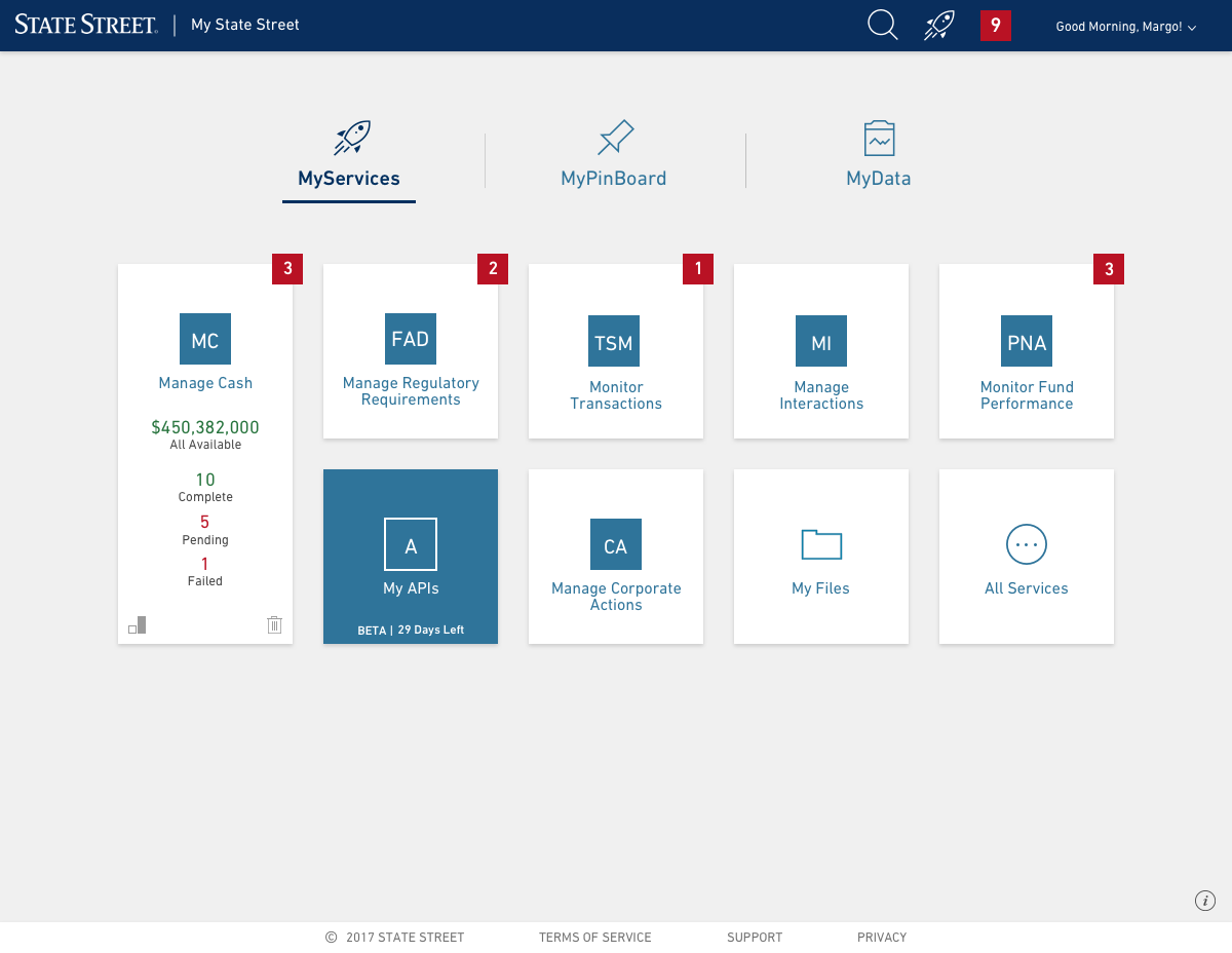 My State Street — Launch Page